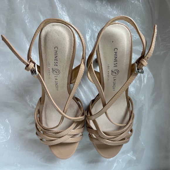Chinese Laundry Women's Teaser2 Tippy Top Nude Heels Size EU 38.5/US 8 (GUC) - Picture 6 of 14